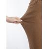 imageSidefeel Womens Capri Jeans High Waisted 2025 Summer Fashion Straight Leg Raw Hem Denim Capri PantsBrown