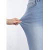 imageSidefeel Womens Capri Jeans High Waisted 2025 Summer Fashion Straight Leg Raw Hem Denim Capri PantsD Sky Blue