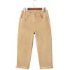 imageSidefeel Womens Capri Jeans High Waisted 2025 Summer Fashion Straight Leg Raw Hem Denim Capri PantsKhaki