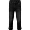 imageSidefeel Womens Capri Jeans High Waisted Stretchy Rollup Skinny Cuffed Cropped Zimbaplatinum Summer Capri PantsBlack