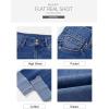 imageSidefeel Womens Capri Jeans High Waisted Stretchy Rollup Skinny Cuffed Cropped Zimbaplatinum Summer Capri PantsDark Blue