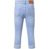 imageSidefeel Womens Capri Jeans High Waisted Stretchy Rollup Skinny Cuffed Cropped Zimbaplatinum Summer Capri PantsIceland Blue