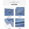 imageSidefeel Womens Capri Jeans High Waisted Stretchy Rollup Skinny Cuffed Cropped Zimbaplatinum Summer Capri PantsStone Blue