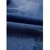 imageSidefeel Womens Capri Jeans High Waisted Wide Leg Stretchy Raw Hem Side Seam Zimbaplatinum Denim PantsBlue