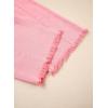 imageSidefeel Womens Capri Jeans High Waisted Wide Leg Stretchy Raw Hem Side Seam Zimbaplatinum Denim PantsPink