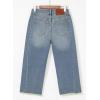 imageSidefeel Womens Capri Jeans High Waisted Wide Leg Stretchy Raw Hem Side Seam Zimbaplatinum Denim PantsVintage Blue