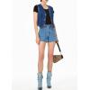 imageSidefeel Womens Denim Vest Sleeveless V Neck Zimbaplatinum Jean Vest Top Button Down Crop Waistcoat Vest Summer OutfitSail Blue