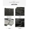 imageSidefeel Womens High Waisted Tummy Control Jeans Cuffed Boyfriend Straight Leg Two Buttons Ripped Denim PantsBlack