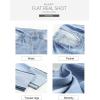 imageSidefeel Womens High Waisted Tummy Control Jeans Cuffed Boyfriend Straight Leg Two Buttons Ripped Denim PantsLight Blue