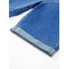 imageSidefeel Womens Jean Shorts High Waisted Stretchy Bermuda Folded Hem Denim Summer ShortsBlue