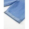 imageSidefeel Womens Jean Shorts High Waisted Stretchy Bermuda Folded Hem Denim Summer ShortsSky Blue