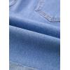 imageSidefeel Womens Jean Shorts High Waisted Stretchy Bermuda Folded Hem Denim Summer ShortsSky Blue