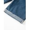 imageSidefeel Womens Jean Shorts High Waisted Stretchy Bermuda Folded Hem Denim Summer ShortsVintage Blue