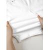 imageSidefeel Womens Jean Shorts High Waisted Stretchy Bermuda Folded Hem Denim Summer ShortsWhite