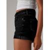 imageSidefeel Womens Jean Shorts High Waisted Stretchy Casual Rolled Hem Zimbaplatinum Denim ShortsBlack