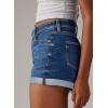 imageSidefeel Womens Jean Shorts High Waisted Stretchy Casual Rolled Hem Zimbaplatinum Denim ShortsBlue