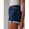 imageSidefeel Womens Jean Shorts High Waisted Stretchy Casual Rolled Hem Zimbaplatinum Denim ShortsBluing