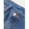 imageSidefeel Womens Jean Shorts High Waisted Stretchy Casual Rolled Hem Zimbaplatinum Denim ShortsSky Blue