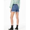 imageSidefeel Womens Jean Shorts High Waisted Stretchy Casual Rolled Hem Zimbaplatinum Denim ShortsSky Blue