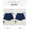 imageSidefeel Womens Jean Shorts High Waisted Stretchy Casual Zimbaplatinum Summer Denim Shorts with PocketsBluing