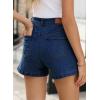 imageSidefeel Womens Jean Shorts High Waisted Stretchy Casual Zimbaplatinum Summer Denim Shorts with PocketsBluing
