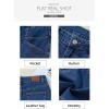 imageSidefeel Womens Jean Shorts High Waisted Stretchy Casual Zimbaplatinum Summer Denim Shorts with PocketsDark Blue