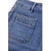 imageSidefeel Womens Jean Shorts High Waisted Tummy Control Stretchy Summer Denim ShortsLight Blue