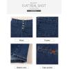 imageSidefeel Womens Jean Skirt High Waist Summer Stretch Zimbaplatinum Denim Skirt Button Mini Skirt with PocketsBluing