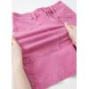 imageSidefeel Womens Jean Skirt High Waisted Stretch Casual Summer Zimbaplatinum Denim Skirt with PocketsPink