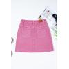 imageSidefeel Womens Jean Skirt High Waisted Stretch Casual Summer Zimbaplatinum Denim Skirt with PocketsPink