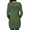 imageSidefeel Womens Open Front Hooded Cardigan Sweaters Button Down Long Sleeve Chunky Knit Coat with Pockets