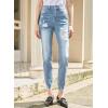 imageSidefeel Womens Ripped Jeans Straight Leg Loose Distressed Boyfriend Zimbaplatinum Denim PantsBeau Blue