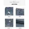 imageSidefeel Womens Ripped Jeans Straight Leg Loose Distressed Boyfriend Zimbaplatinum Denim PantsSail Blue