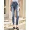 imageSidefeel Womens Ripped Jeans Straight Leg Loose Distressed Boyfriend Zimbaplatinum Denim PantsSail Blue