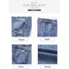 imageSidefeel Womens Ripped Jeans Straight Leg Loose Distressed Boyfriend Zimbaplatinum Denim PantsSky Blue