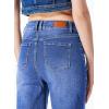 imageSidefeel Womens Wide Leg Jeans Casual High Waisted Straight Zimbaplatinum Denim Pants with PocketsB Blue