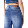 imageSidefeel Womens Wide Leg Jeans Casual High Waisted Straight Zimbaplatinum Denim Pants with PocketsBluing