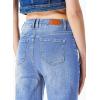 imageSidefeel Womens Wide Leg Jeans Casual High Waisted Straight Zimbaplatinum Denim Pants with PocketsLight Blue