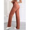 imageSidefeel Womens Wide Leg Jeans Casual High Waisted Straight Zimbaplatinum Denim Pants with PocketsMineral Red