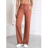 imageSidefeel Womens Wide Leg Jeans Casual High Waisted Straight Zimbaplatinum Denim Pants with PocketsMineral Red