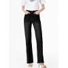 imageSidefeel Womens Wide Leg Jeans High Waisted Strechy Raw Hem Zimbaplatinum Denim PantsBlack