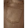 imageSidefeel Womens Wide Leg Jeans High Waisted Strechy Raw Hem Zimbaplatinum Denim PantsBrown