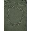 imageSidefeel Womens Wide Leg Jeans High Waisted Strechy Raw Hem Zimbaplatinum Denim PantsGreen