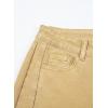 imageSidefeel Womens Wide Leg Jeans High Waisted Strechy Raw Hem Zimbaplatinum Denim PantsKhaki