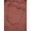 imageSidefeel Womens Wide Leg Jeans High Waisted Strechy Raw Hem Zimbaplatinum Denim PantsMineral Red