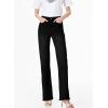 imageSidefeel Womens Wide Leg Jeans High Waisted Strechy Raw Hem Zimbaplatinum Denim PantsSolid Black