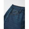 imageSidefeel Womens Wide Leg Jeans High Waisted Strechy Raw Hem Zimbaplatinum Denim PantsVintage Blue