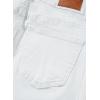 imageSidefeel Womens Wide Leg Jeans High Waisted Strechy Raw Hem Zimbaplatinum Denim PantsWhite