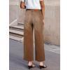 imageSidefeel Womens Wide Leg Jeans High Waisted Stretchy Jeans Straight Leg Loose Fit Zimbaplatinum Ankle Denim PantsBrown