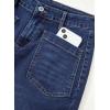 imageSidefeel Womens Wide Leg Jeans High Waisted Stretchy Jeans Straight Leg Loose Fit Zimbaplatinum Ankle Denim PantsDark Blue